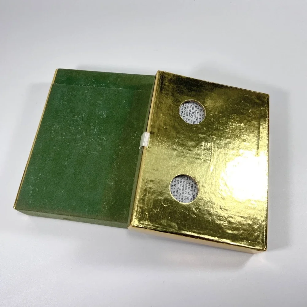Southern Railway Double Deck Playing Cards c1960 Velour Slide Box Sealed Decks